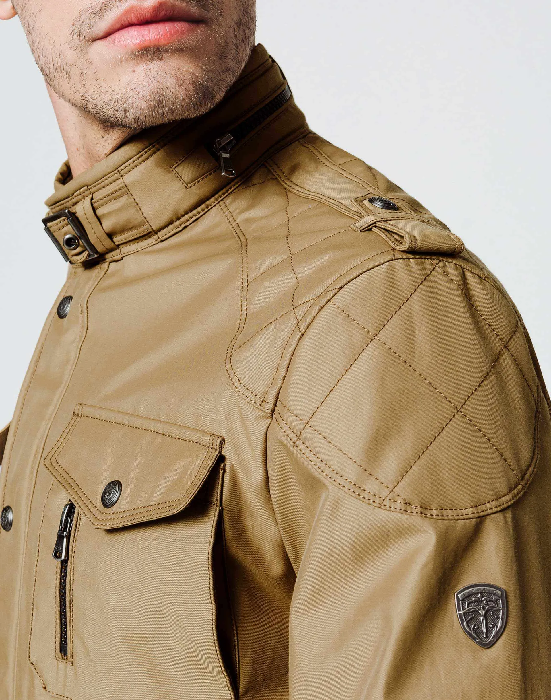 Parka Multipoches Beige