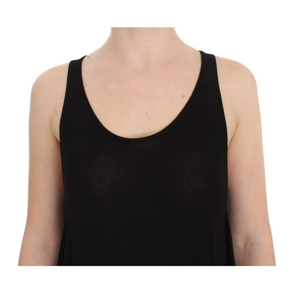 PLEIN SUD Sleek Black Cami Blouse Tank Top