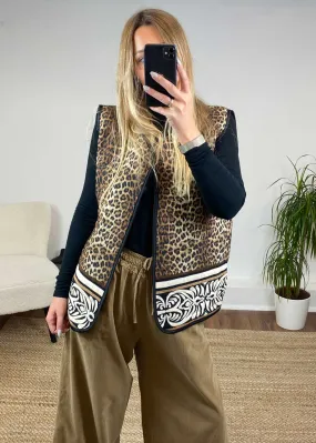 Purdy Leopard Folk Gilet