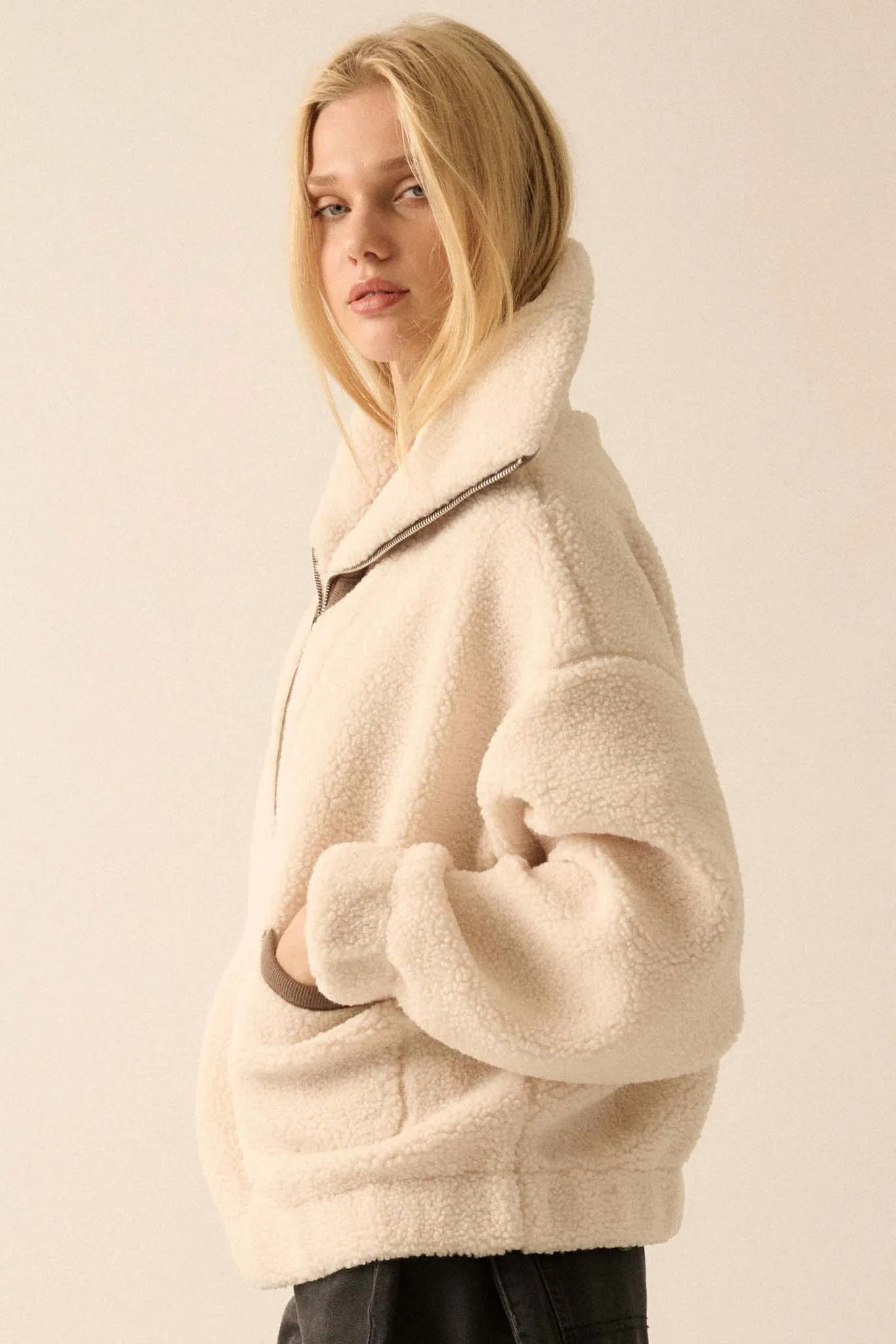 Snow Day Sherpa Fleece Half-Zip Pullover