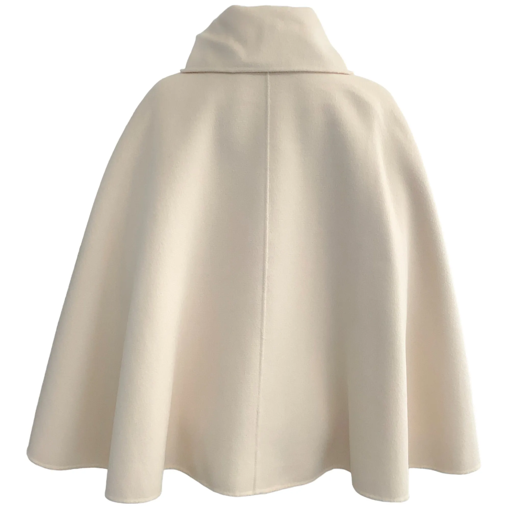 St. John Ivory Double Breasted Cape