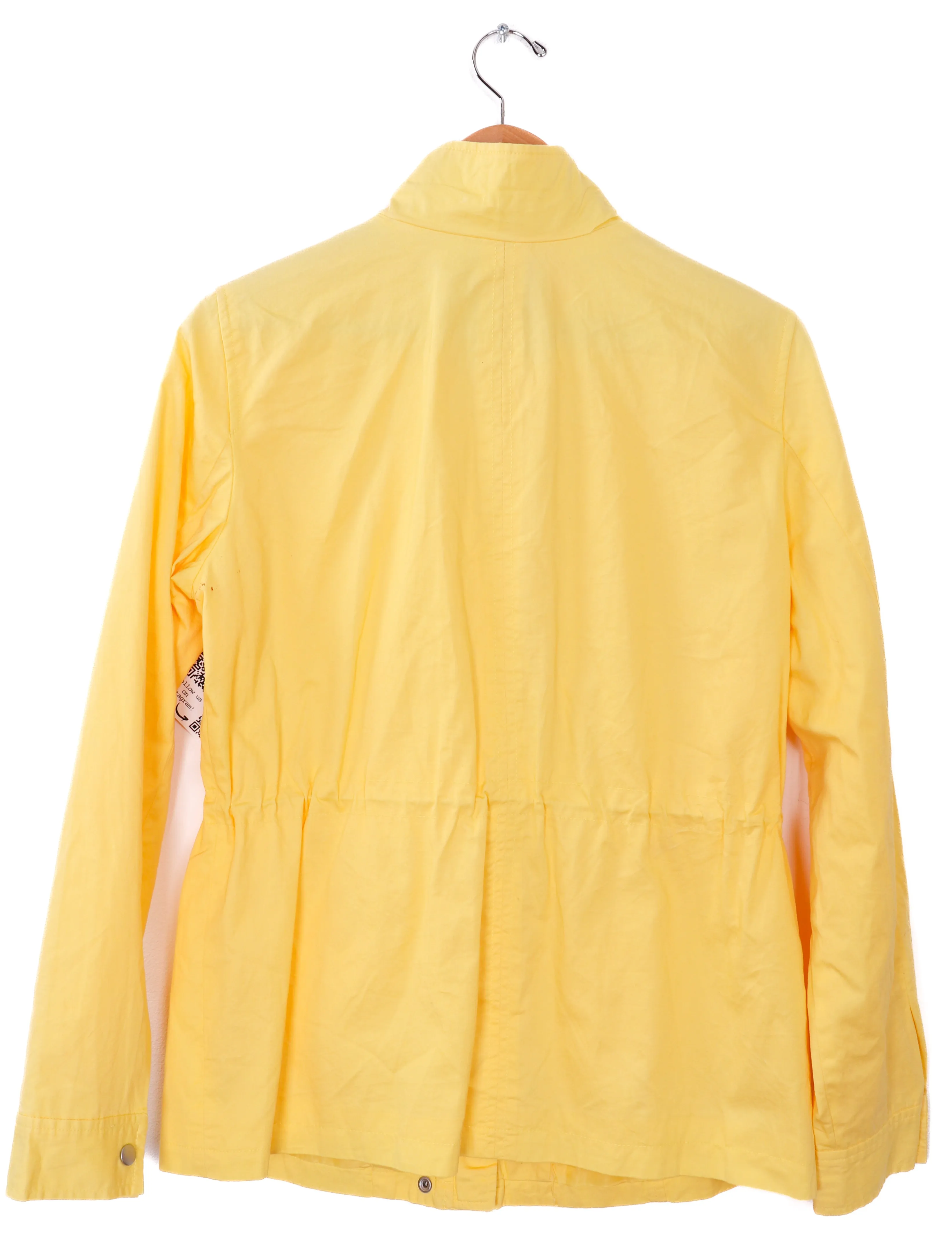 St. Johns Bay Bright and Yellow Rain Coat Style Jacket