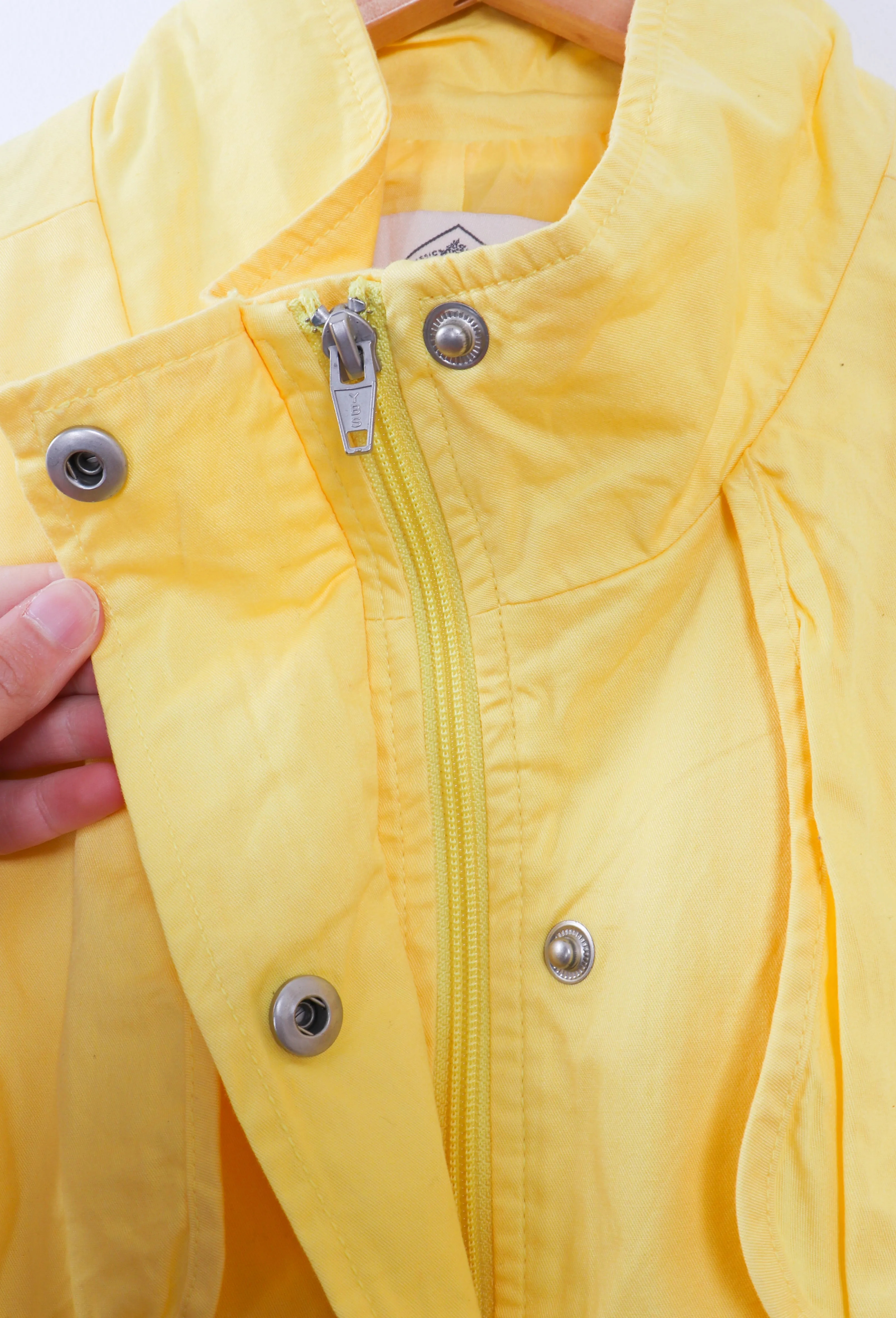 St. Johns Bay Bright and Yellow Rain Coat Style Jacket