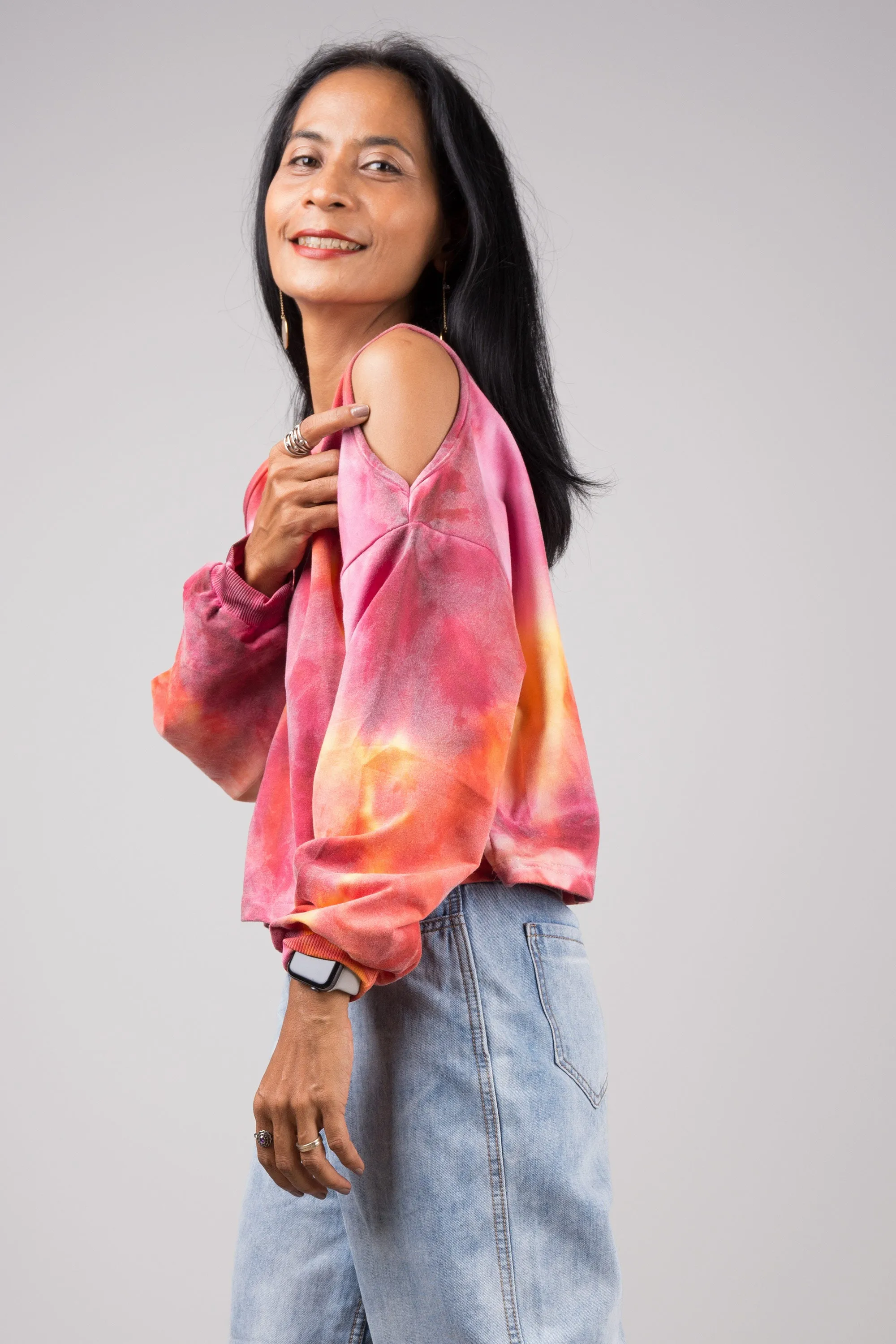 Tie-Dye Crewneck Sweatshirt