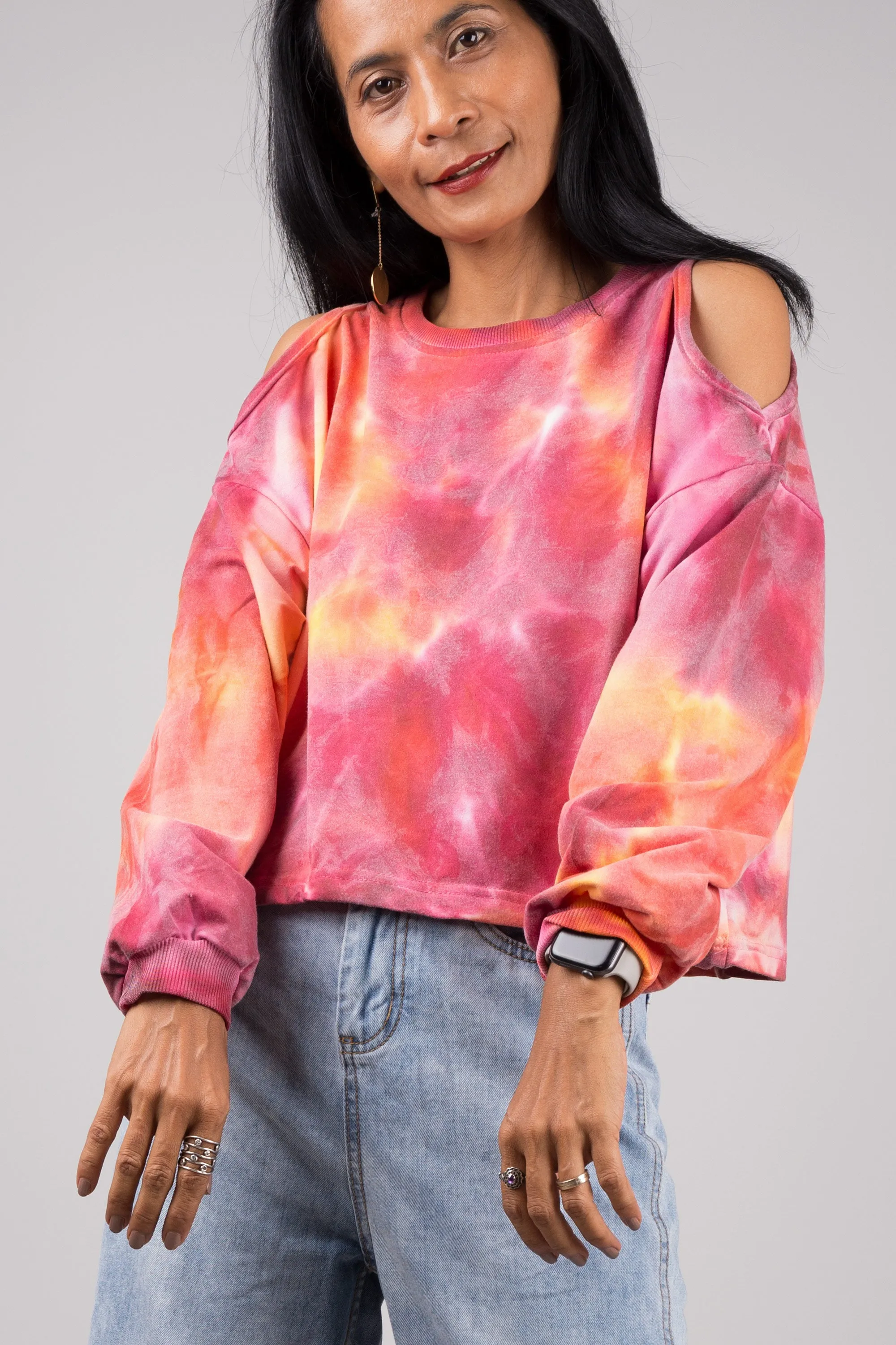 Tie-Dye Crewneck Sweatshirt