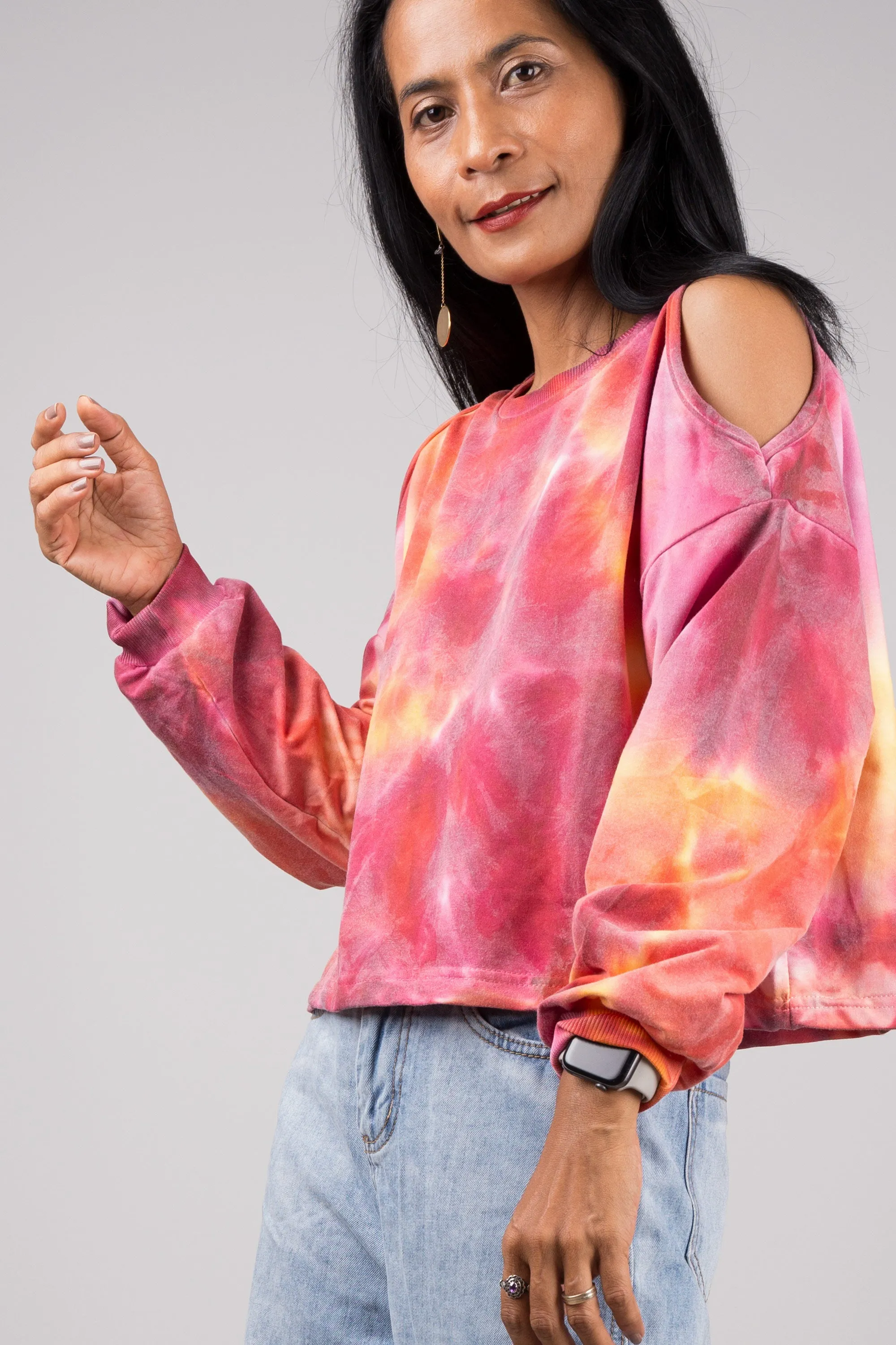 Tie-Dye Crewneck Sweatshirt