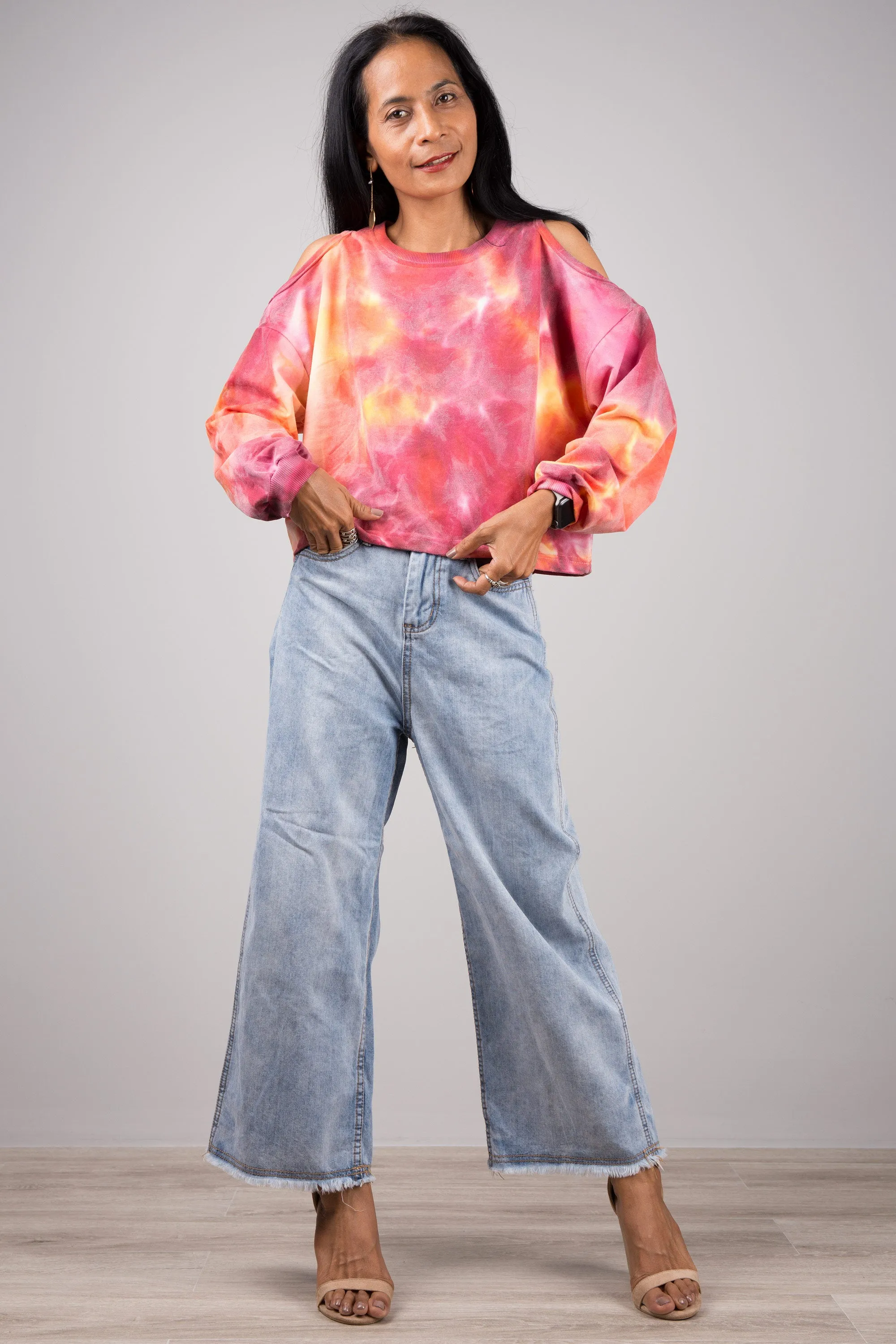 Tie-Dye Crewneck Sweatshirt