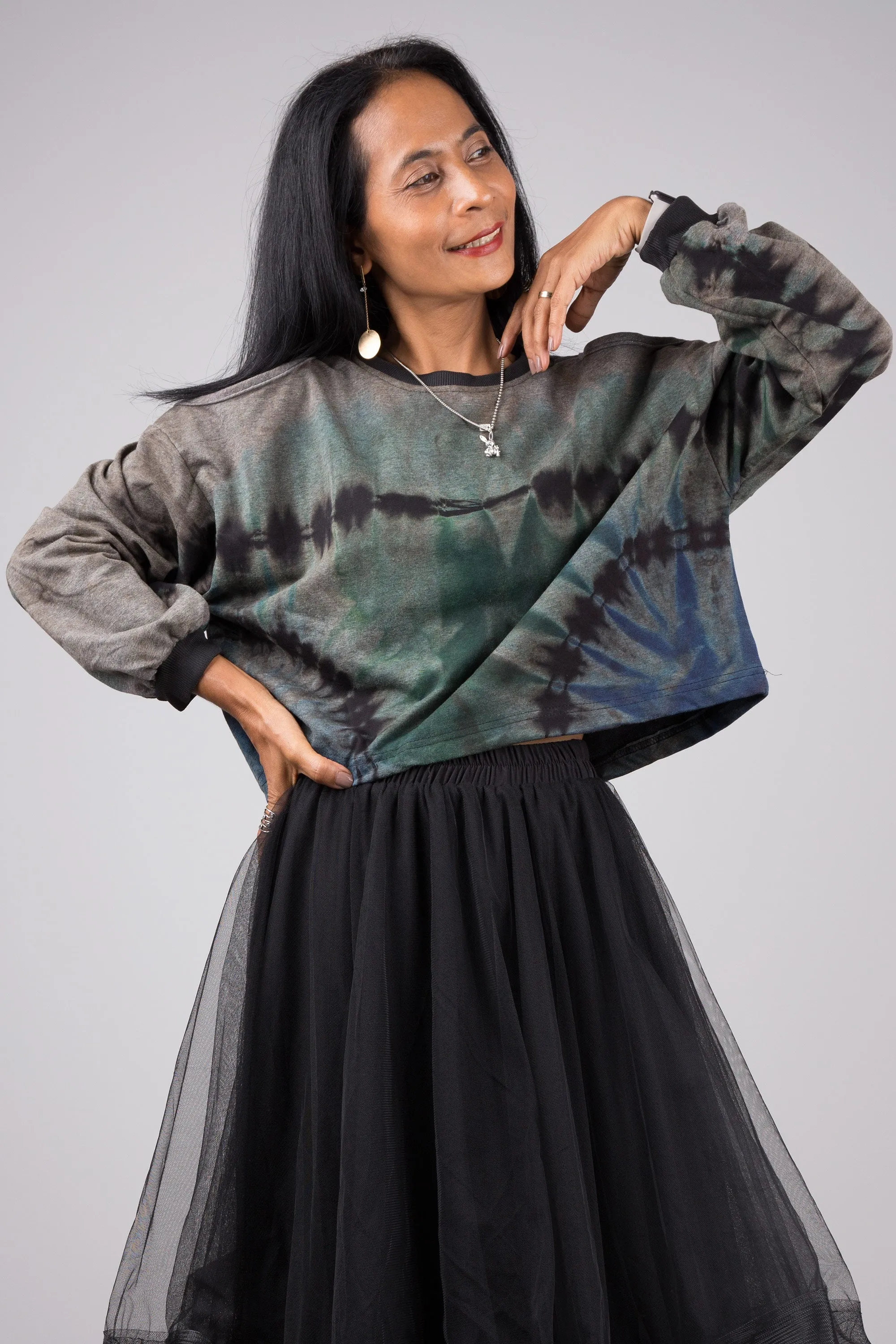 Tie-Dye Crewneck Sweatshirt