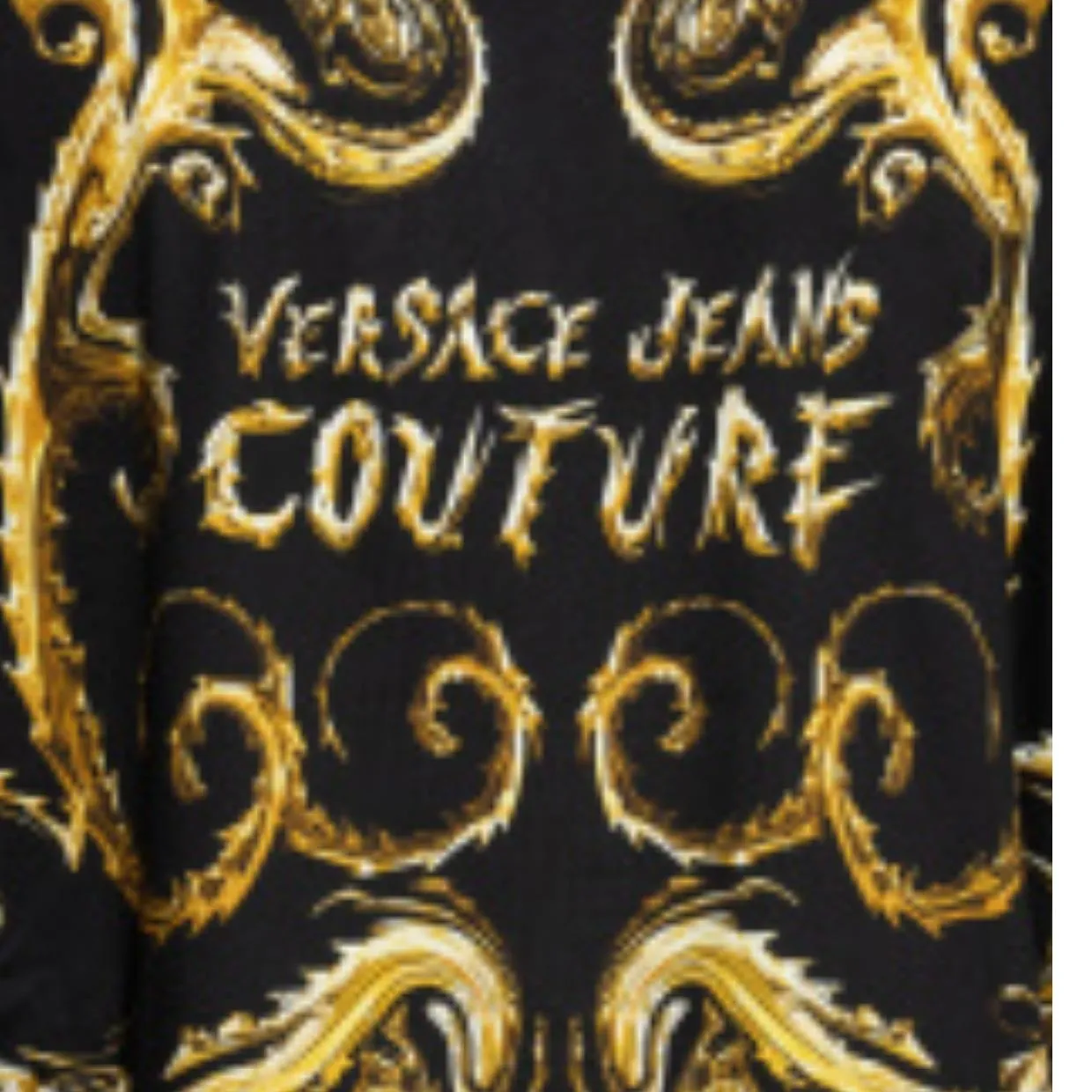 Versace Jeans Couture Chrome Couture Black Polo Shirt