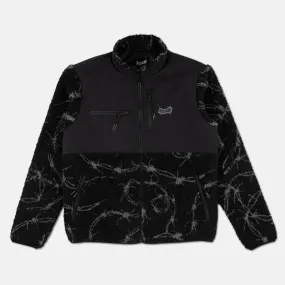 Welcome Skateboards - Wire Sherpa Zip Fleece Jacket - Black