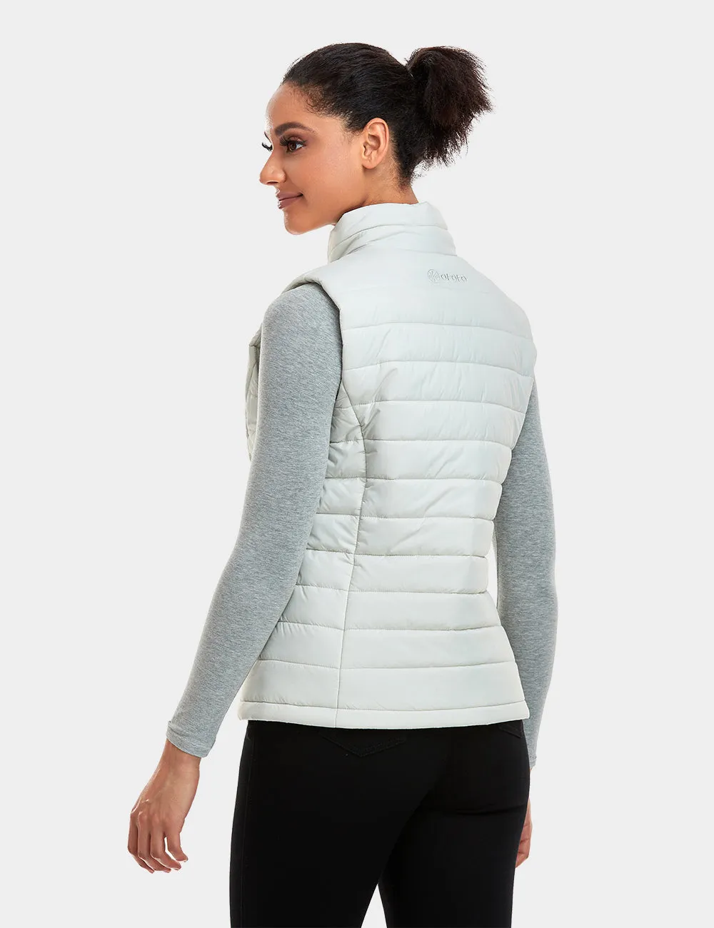 Women's Classic Heated Vest - Blue / White / Grey