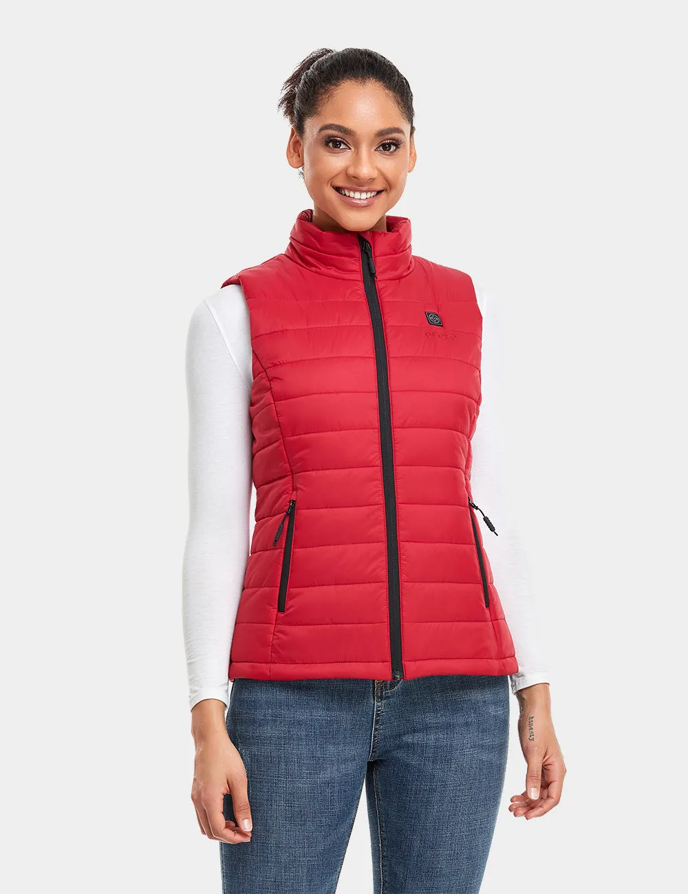 Women's Classic Heated Vest - Green / Red