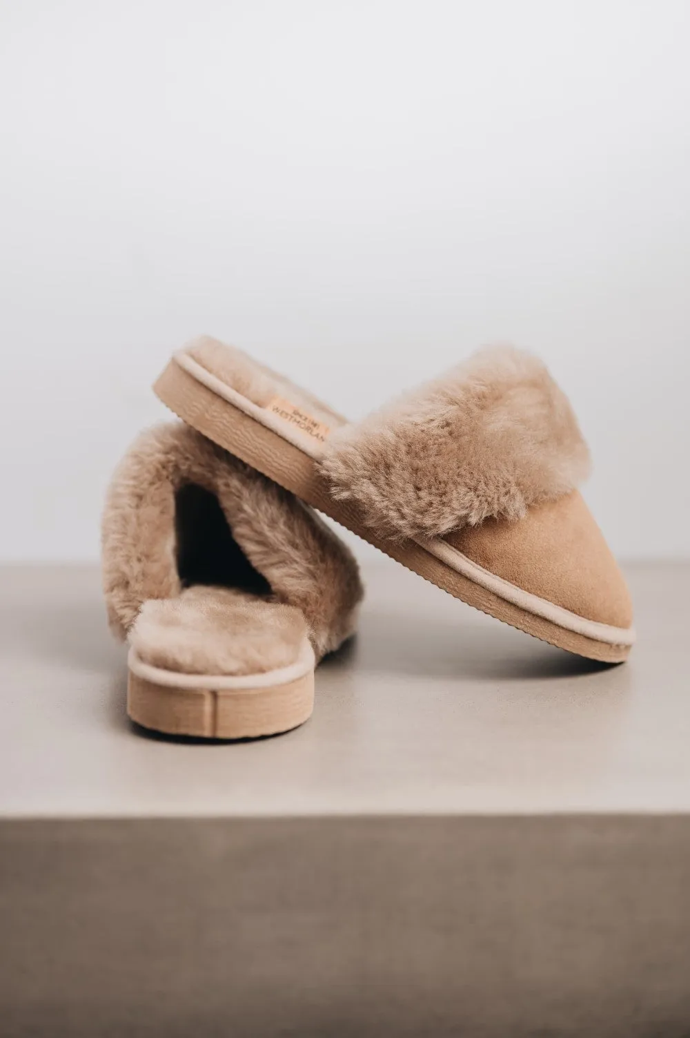 Women's Sheepskin Slip-on Slippers | VERONICA