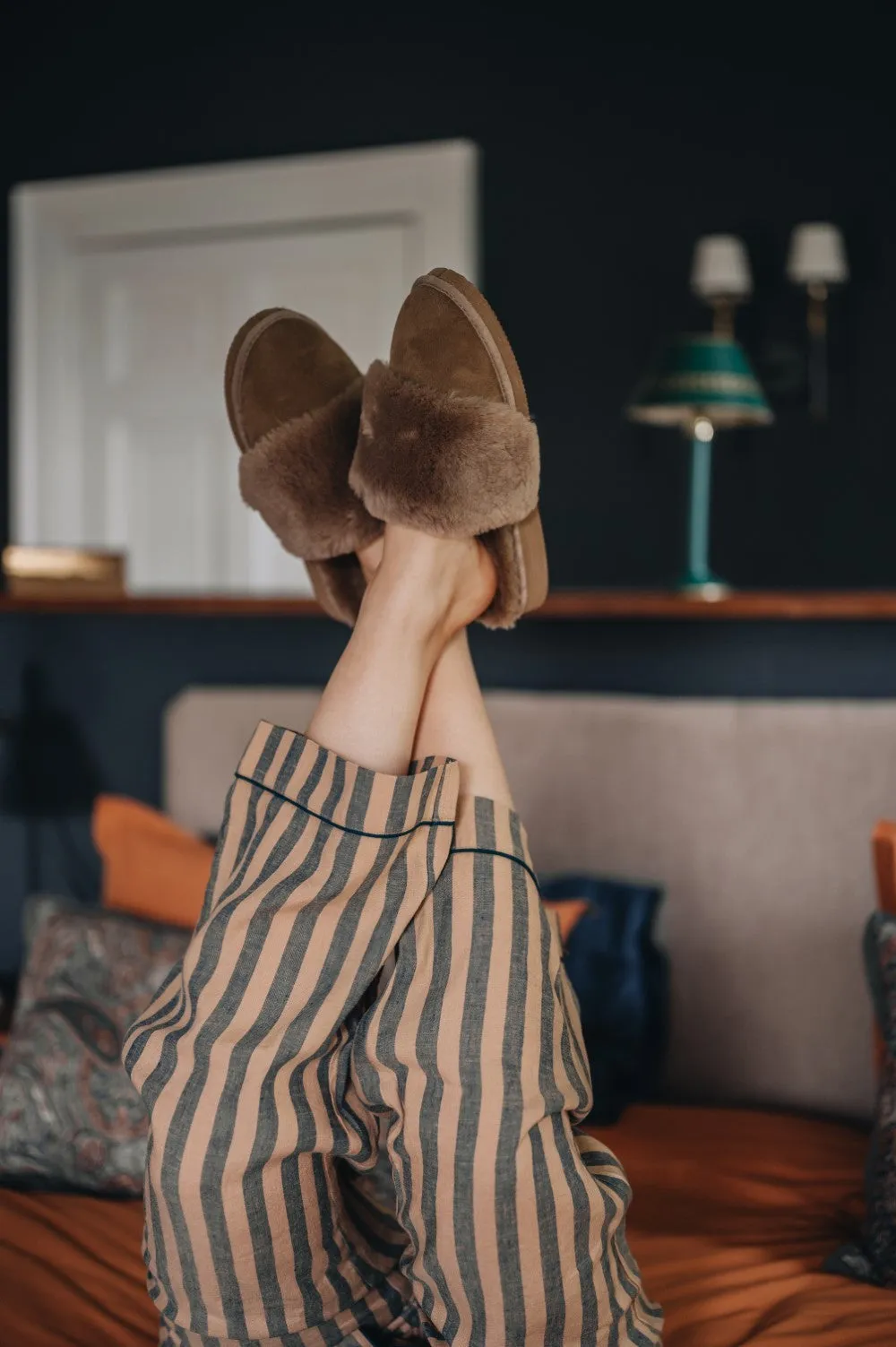 Women's Sheepskin Slip-on Slippers | VERONICA